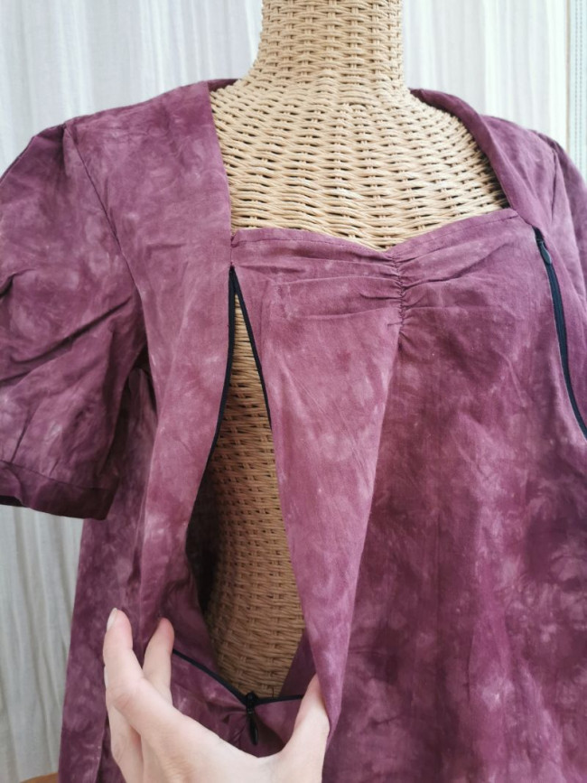 Prototype de "La blouse Tie & Dye"